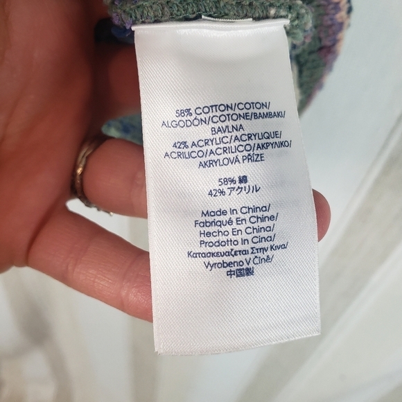 Chaps Southwestern‎ Knit Sweater Vest Cardigan Size Small - Picture 7 of 11